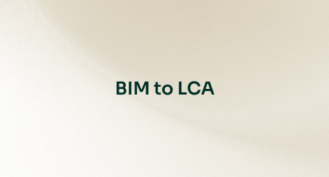 BIM to LCA: how it works