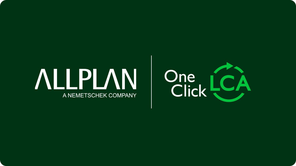One Click LCA and ALLPLAN software integration partnership enables environmental impact calculations in construction