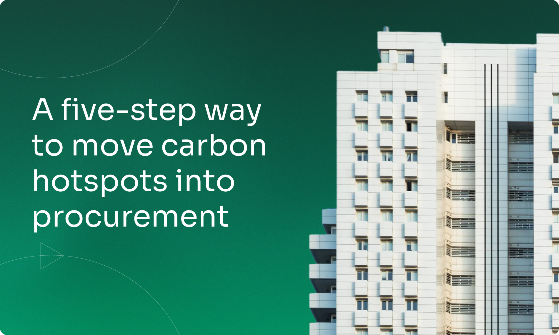 A five-step way to move carbon hotspots into procurement