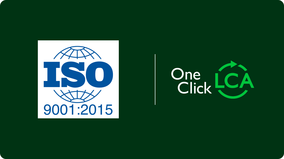 ISO 9001 certification strengthens One Click LCA’s quality commitment