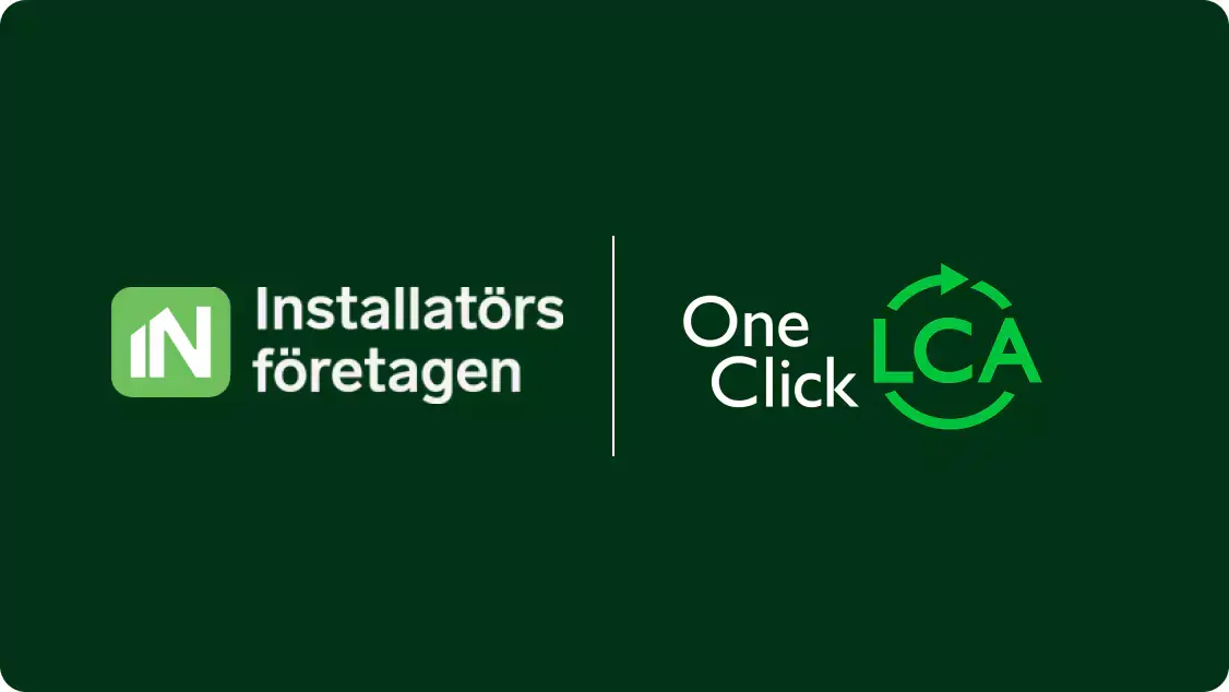 One Click LCA partners with Installatörsföretagen to highlight climate impact