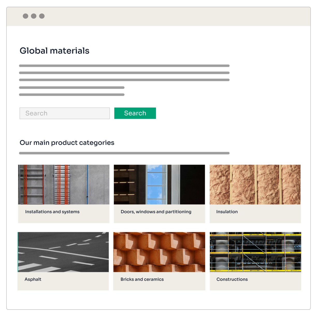 Illustration representing One Click LCA’s MFG Commercial Pack, a sustainability toolkit for manufacturers to manage and promote low-carbon products.