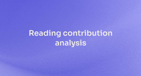 From gut feeling to defensible choices with contribution analysis
