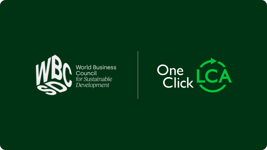 One Click LCA is now a member of World Business Council for Sustainable Development