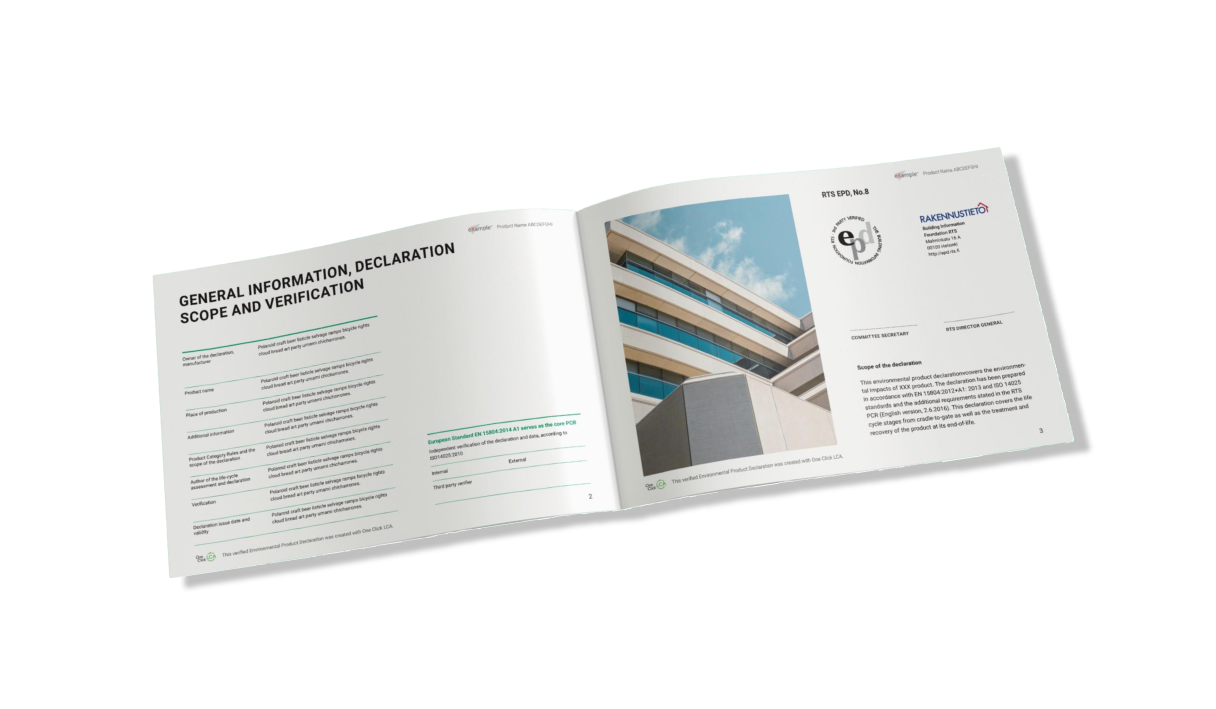 EPDs Comparability: When and how EPDs can be compared